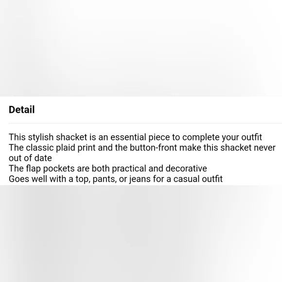 🔥New sky blue long plaid shacket - Picture 12 of 17